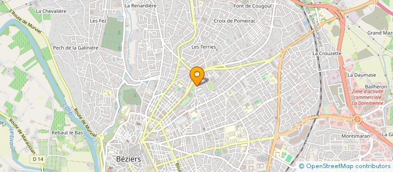 localisation de l'entreprise MADAME MALORIE ESTEVES BARREIROS  BEZIERS