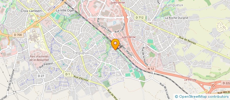 localisation de l'entreprise MADAME MALORIE FOSSE  TREGUEUX