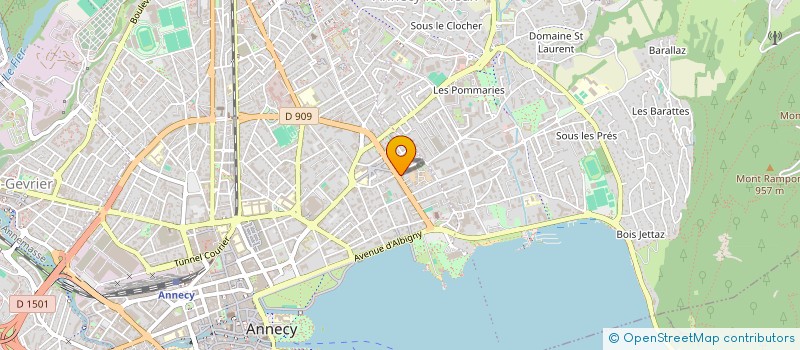 localisation de l'entreprise MADAME MALORIE GENY à ANNECY