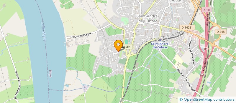 localisation de l'entreprise MADAME MALORIE LAFON  SAINT-ANDRE-DE-CUBZAC