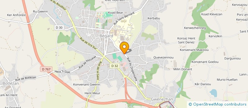 localisation de l'entreprise MADAME MALORIE LE FOURNIS  BEGARD