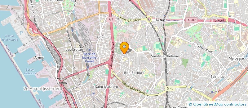 localisation de l'entreprise MADAME MALORIE LEDUC à MARSEILLE