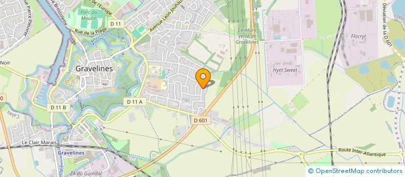 localisation de l'entreprise MADAME MALORIE STERCKEMAN à GRAVELINES