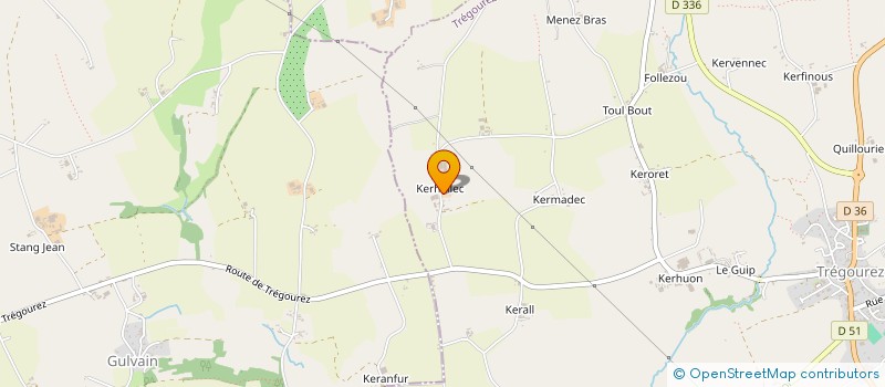 localisation de l'entreprise MADAME MALORY QUINIOU  TREGOUREZ