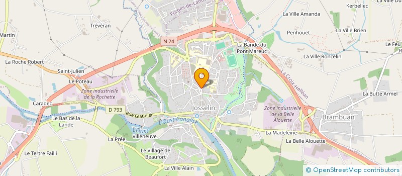 localisation de l'entreprise MADAME MALORY RIGOIS  JOSSELIN