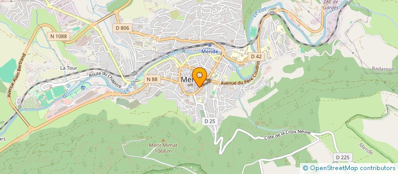 localisation de l'entreprise MADAME MALOU MAURIN  MENDE