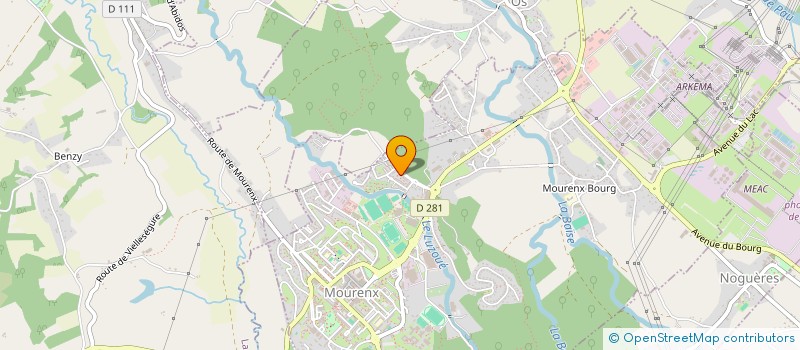 localisation de l'entreprise MADAME MALVINA ABBAS  MOURENX