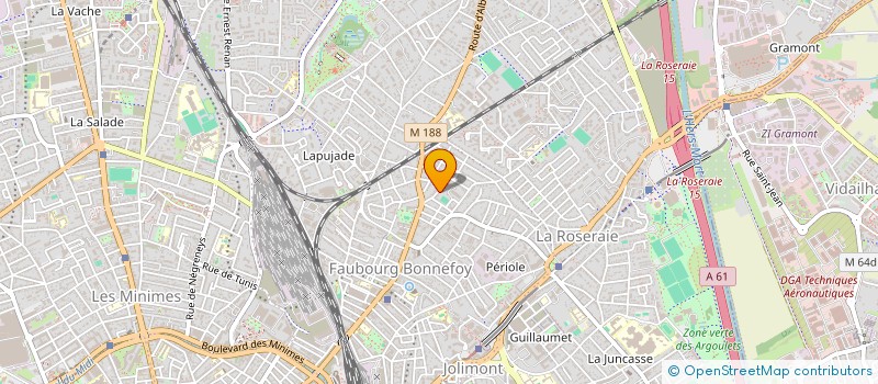 localisation de l'entreprise MADAME MALVINA AZAIS  TOULOUSE