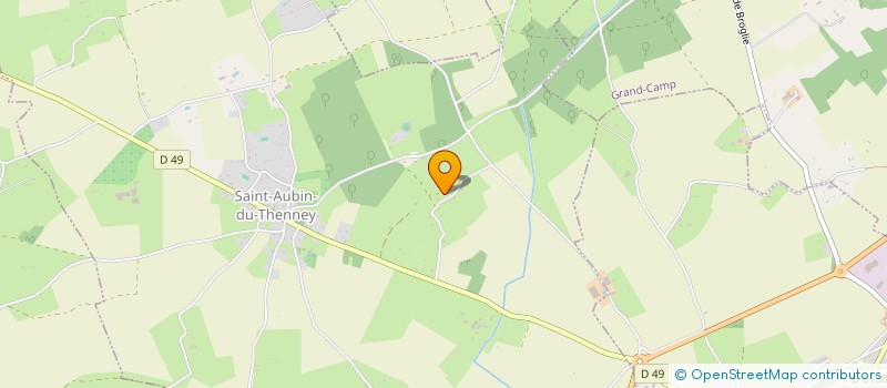 localisation de l'entreprise MADAME MALVINA BINET  SAINT-AUBIN-DU-THENNEY