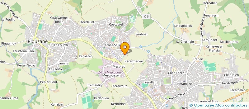 localisation de l'entreprise MADAME MALVINA BRIZARD  PLOUZANE