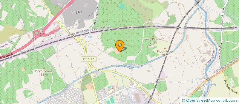 localisation de l'entreprise MADAME MALVINA CLEMENT  LUNEL