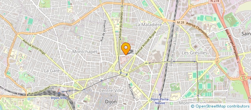 localisation de l'entreprise MADAME MALVINA COUBARD à DIJON