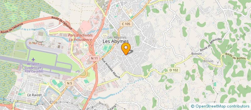 localisation de l'entreprise MADAME MALVINA DUNKAN à LES ABYMES