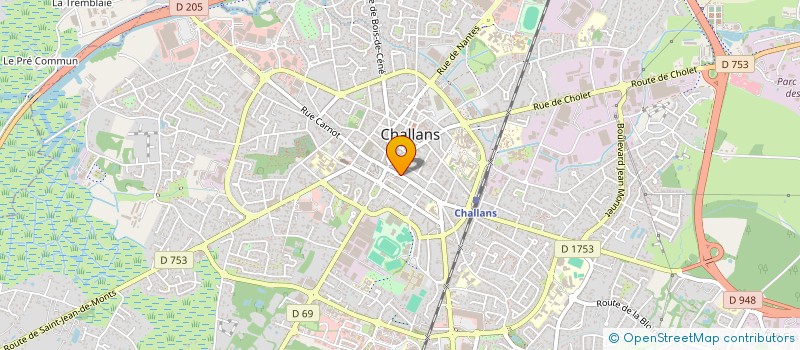 localisation de l'entreprise MADAME MALVINA GALLAND à CHALLANS