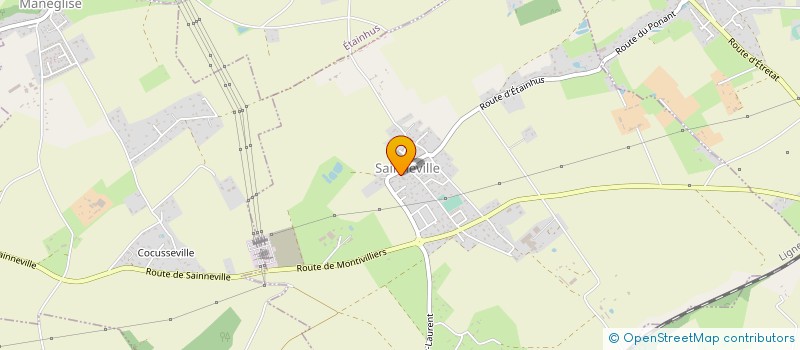 localisation de l'entreprise MADAME MALVINA GAUVAIN  SAINNEVILLE