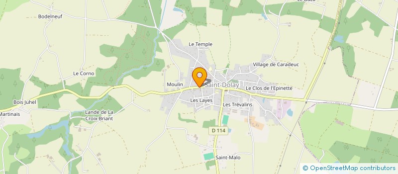 localisation de l'entreprise MADAME MALVINA GIOT  SAINT-DOLAY