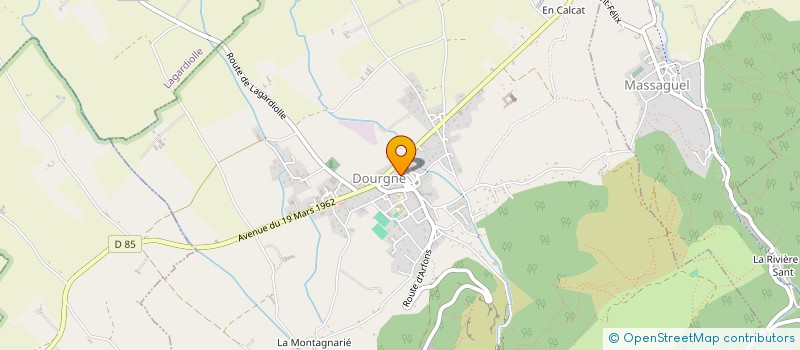 localisation de l'entreprise MADAME MALVINA GUILMET  DOURGNE