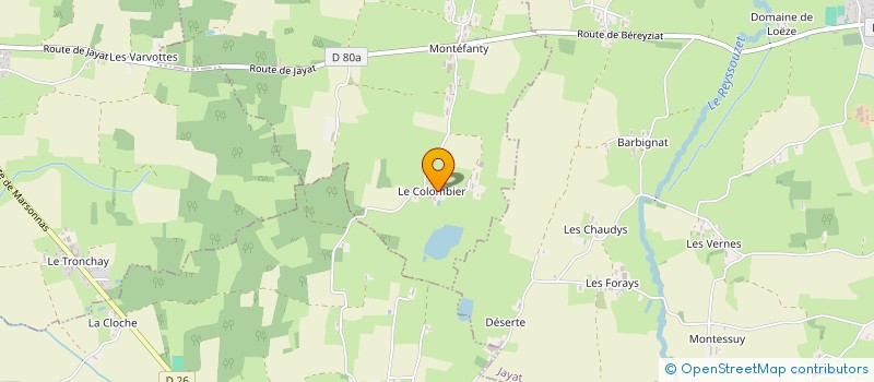 localisation de l'entreprise MADAME MALVINA HUSSEN  SAINT-JEAN-SUR-REYSSOUZE