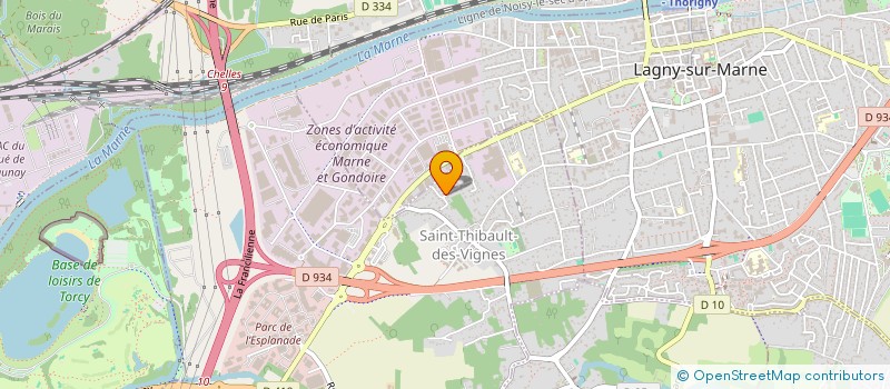 localisation de l'entreprise MADAME MALVINA JACQUET  THORIGNY-SUR-MARNE