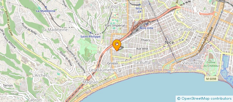 localisation de l'entreprise MADAME MALVINA LESSARD à NICE
