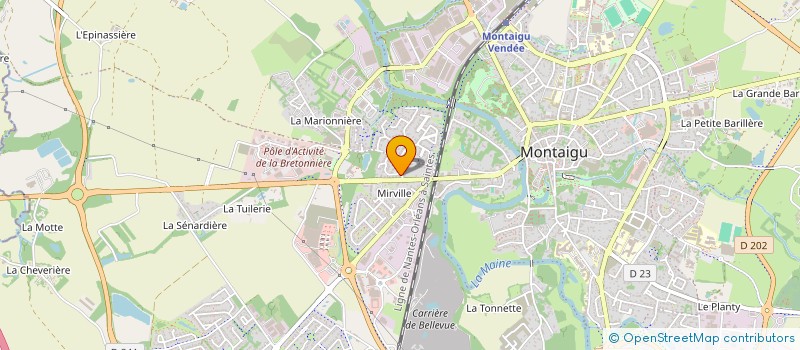 localisation de l'entreprise MADAME MALVINA LOUINEAU à MONTAIGU-VENDEE