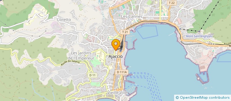 localisation de l'entreprise MADAME MALVINA MILANO à AJACCIO