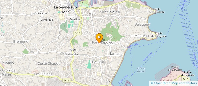 localisation de l'entreprise MADAME MALVINA RODRIGUEZ  LA SEYNE-SUR-MER