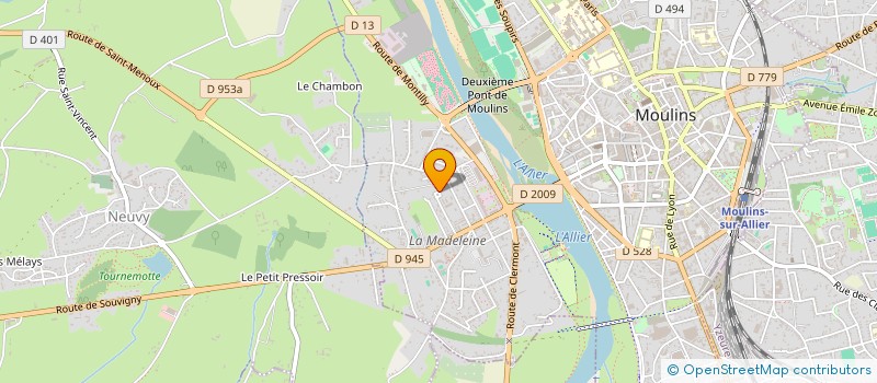 localisation de l'entreprise MADAME MALVINA SARRELANGUE à MOULINS