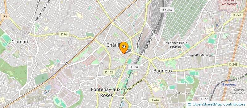 localisation de l'entreprise MADAME MALYA BENASLA  CHATILLON