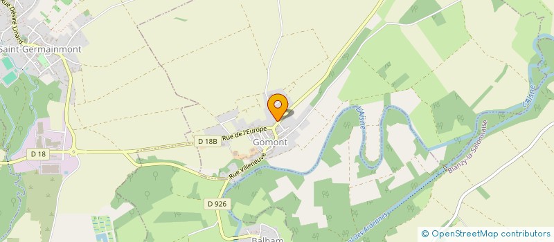 localisation de l'entreprise MADAME MALYCIA CORVISY  GOMONT