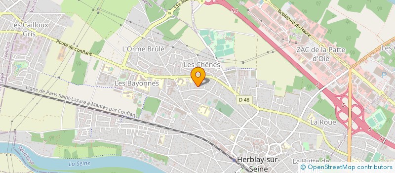 localisation de l'entreprise MADAME MAMA TRAORE  HERBLAY-SUR-SEINE