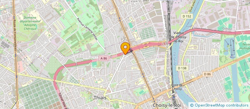 localisation de l'entreprise MADAME MAMBOUE MENEGA  THIAIS