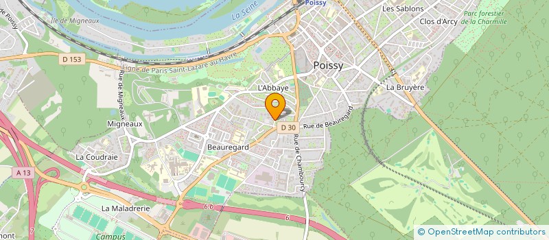 localisation de l'entreprise MADAME MAME DIAKHATE  POISSY