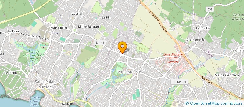 localisation de l'entreprise MADAME MAME FAYE  VAUX-SUR-MER