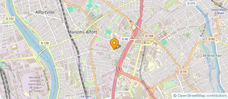 localisation de l'entreprise MADAME MAME NDIAYE  MAISONS-ALFORT