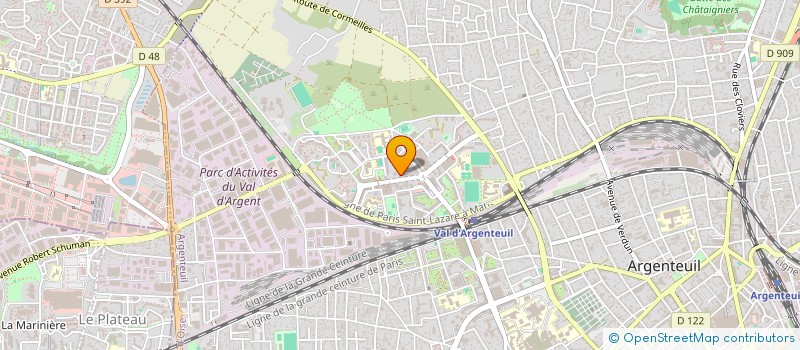 localisation de l'entreprise MADAME MAME PENDA GUEYE  ARGENTEUIL