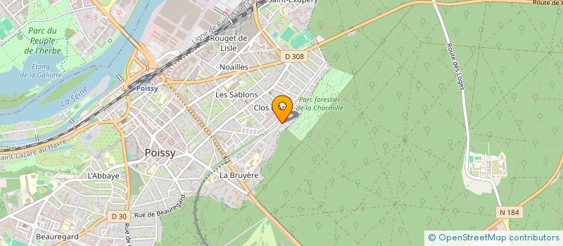 localisation de l'entreprise MADAME MAME SECK  POISSY