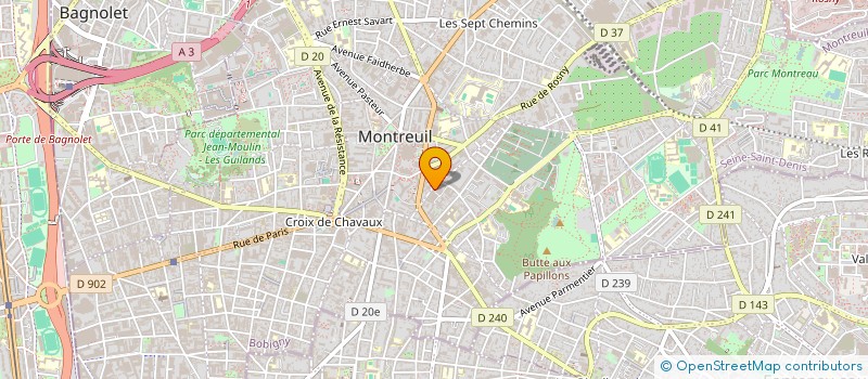 localisation de l'entreprise MADAME MAMOU TRAOURE à MONTREUIL