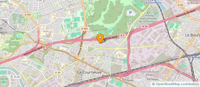 localisation de l'entreprise MADAME MAMOULA DIALLO à LA COURNEUVE