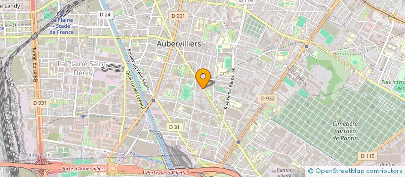 localisation de l'entreprise MADAME MAMOYE DIAWARA à AUBERVILLIERS