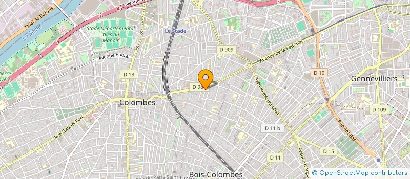 localisation de l'entreprise MADAME MANA GROS à COLOMBES