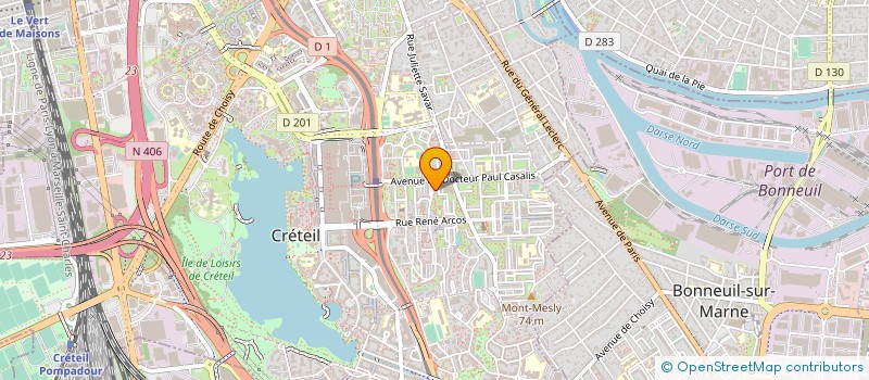 localisation de l'entreprise MADAME MANA JAMIALAHMADI  CRETEIL