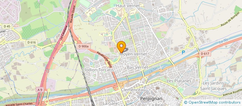 localisation de l'entreprise MADAME MANA MAHMOUDI  PERPIGNAN