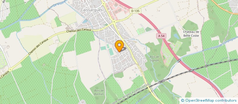 localisation de l'entreprise MADAME MANAELE DERRAR  CAISSARGUES