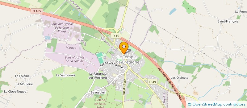 localisation de l'entreprise MADAME MANAICK LETURGEZ  LE TEMPLE-DE-BRETAGNE