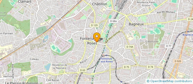 localisation de l'entreprise MADAME MANAL AMGHANE  FONTENAY-AUX-ROSES
