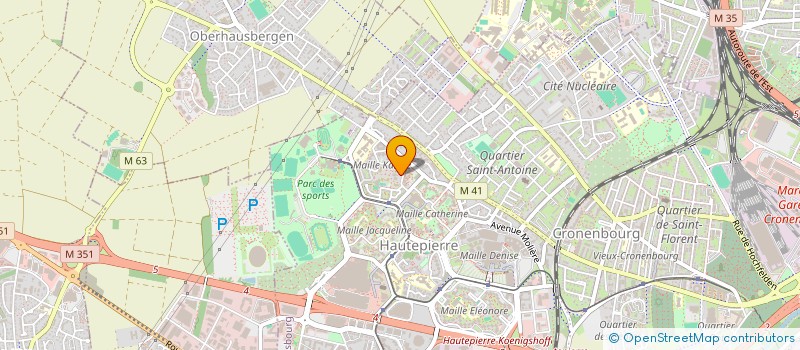 localisation de l'entreprise MADAME MANAL HAMIDI à STRASBOURG