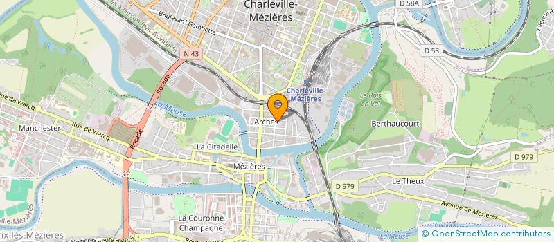localisation de l'entreprise MADAME MANAL HAMZAOUI  CHARLEVILLE-MEZIERES