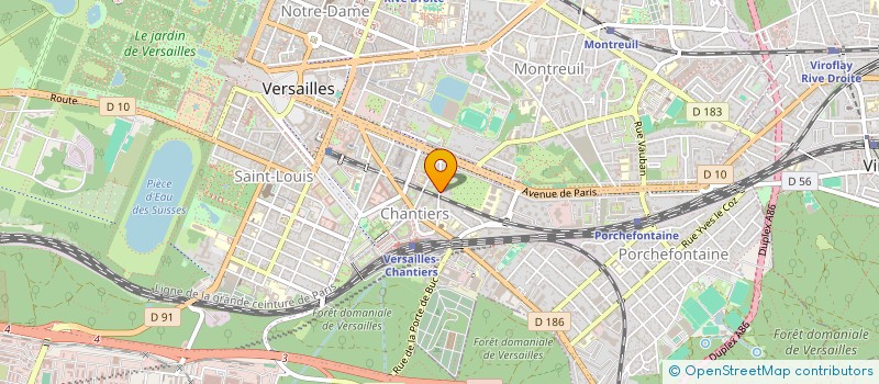 localisation de l'entreprise MADAME MANAL KOURICHI à VERSAILLES