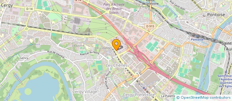 localisation de l'entreprise MADAME MANAL MANI  CERGY